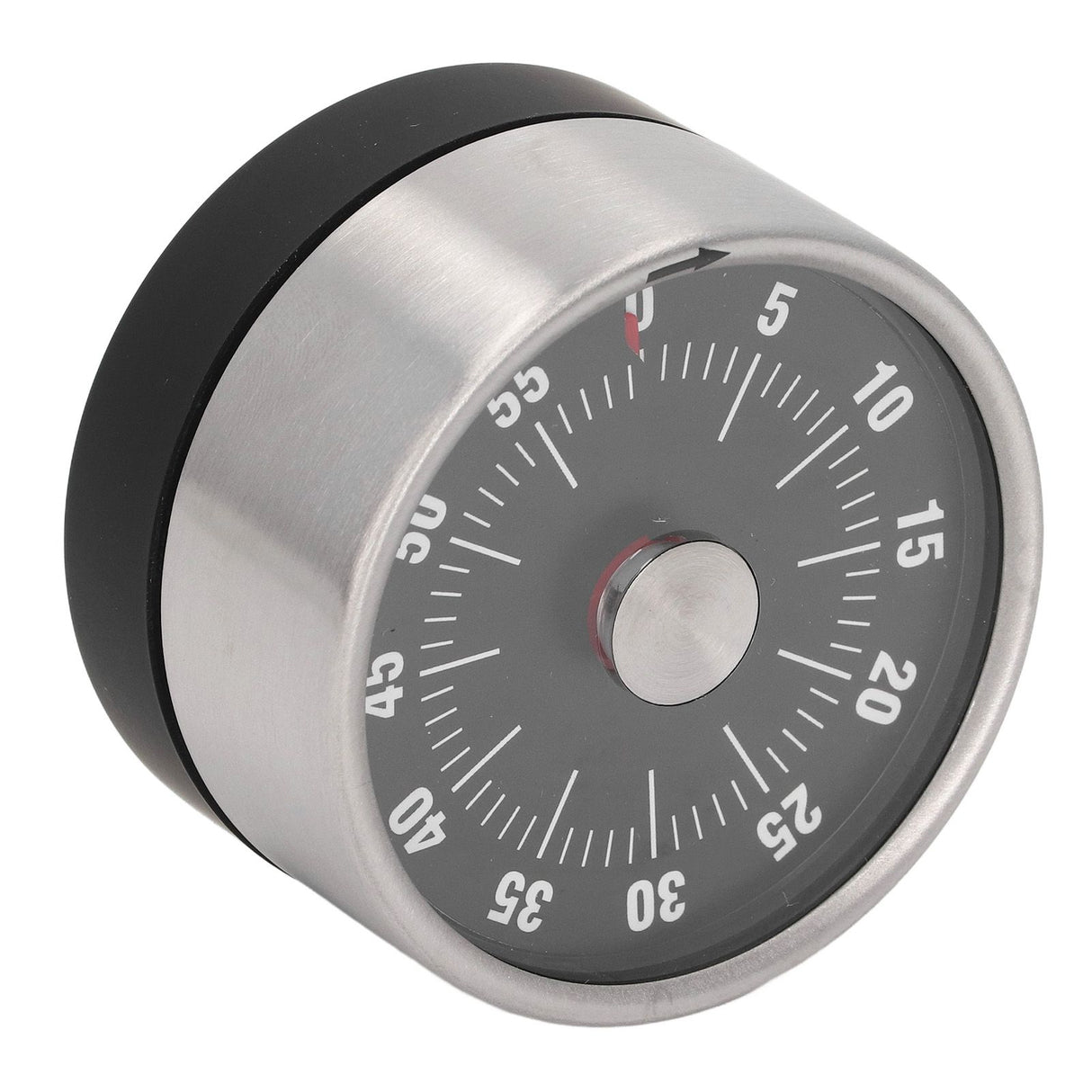 Magnetic Timer Magnet Design Stainless Steel 70db Alert High Accuracy Visual Timer for Kitchen Cooking Management Black