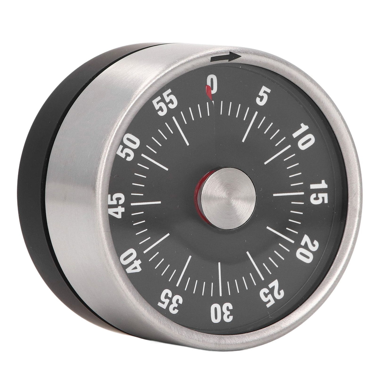 Magnetic Timer Magnet Design Stainless Steel 70db Alert High Accuracy Visual Timer for Kitchen Cooking Management Black