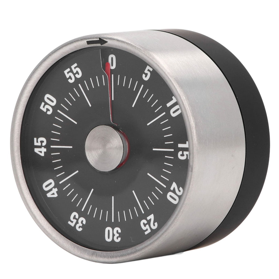Magnetic Timer Magnet Design Stainless Steel 70db Alert High Accuracy Visual Timer for Kitchen Cooking Management Black