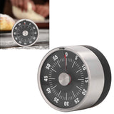 Magnetic Timer Magnet Design Stainless Steel 70db Alert High Accuracy Visual Timer for Kitchen Cooking Management Black - Extra Image