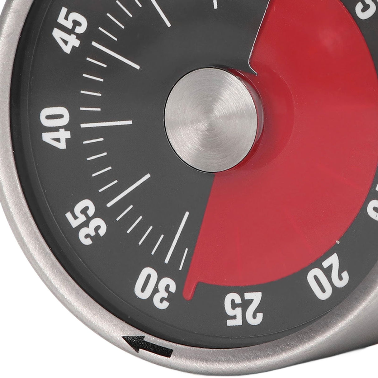 Magnetic Timer Magnet Design Stainless Steel 70db Alert High Accuracy Visual Timer for Kitchen Cooking Management Black