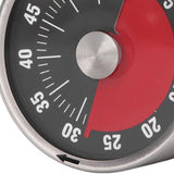 Magnetic Timer Magnet Design Stainless Steel 70db Alert High Accuracy Visual Timer for Kitchen Cooking Management Black
