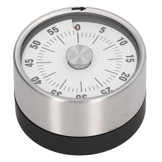 Magnetic Timer Magnet Design Stainless Steel 70db Alert High Accuracy Visual Timer for Kitchen Cooking Management White