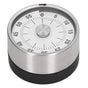 Magnetic Timer Magnet Design Stainless Steel 70db Alert High Accuracy Visual Timer for Kitchen Cooking Management White