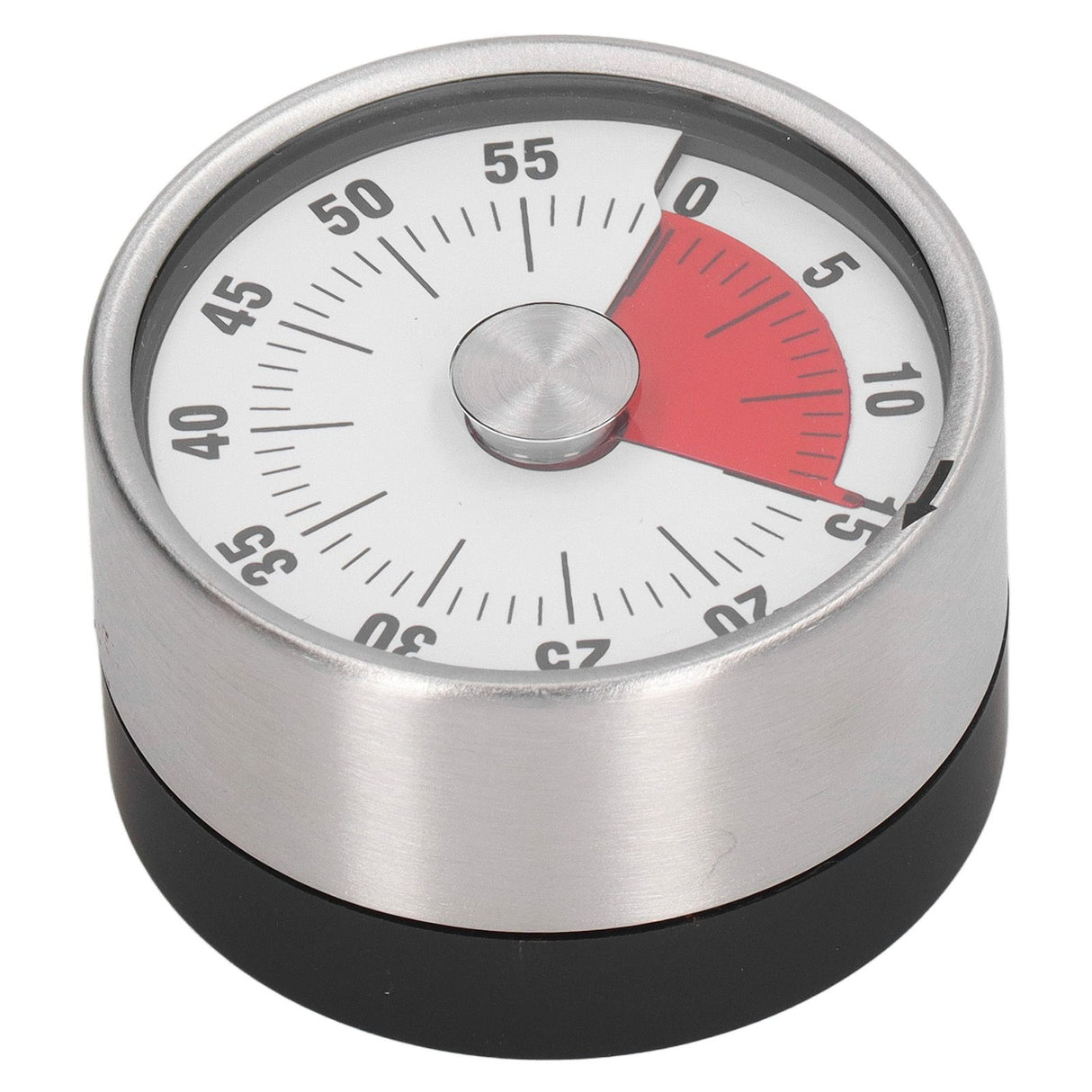 Magnetic Timer Magnet Design Stainless Steel 70db Alert High Accuracy Visual Timer for Kitchen Cooking Management White
