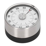 Magnetic Timer Magnet Design Stainless Steel 70db Alert High Accuracy Visual Timer for Kitchen Cooking Management White