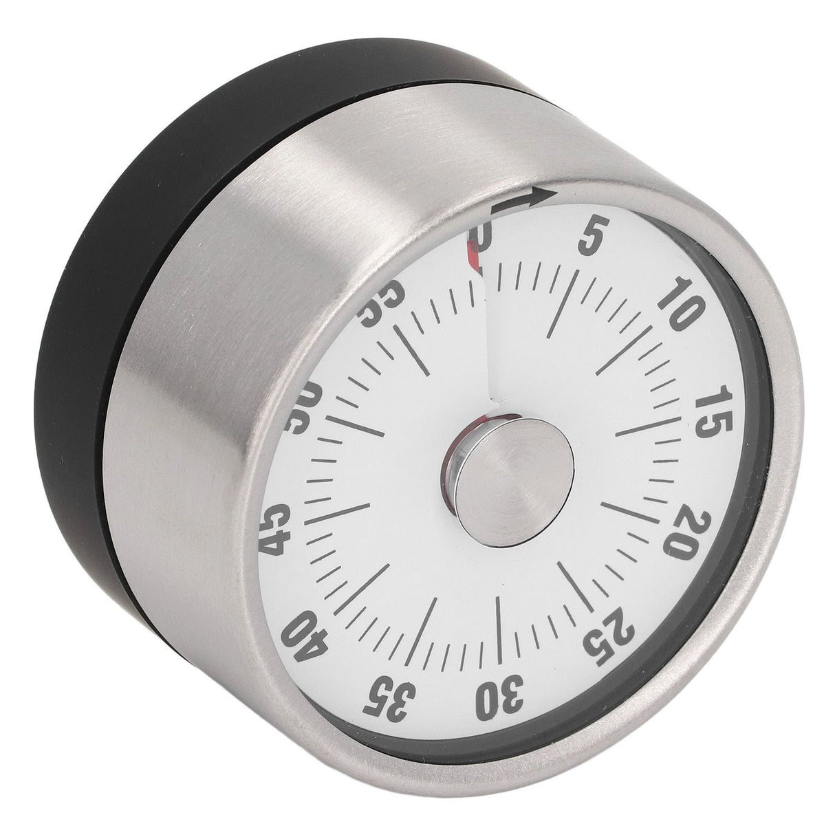 Magnetic Timer Magnet Design Stainless Steel 70db Alert High Accuracy Visual Timer for Kitchen Cooking Management White