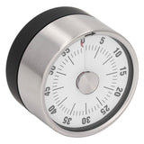 Magnetic Timer Magnet Design Stainless Steel 70db Alert High Accuracy Visual Timer for Kitchen Cooking Management White