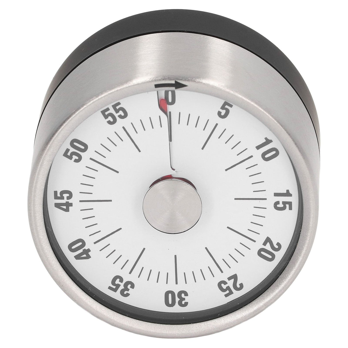 Magnetic Timer Magnet Design Stainless Steel 70db Alert High Accuracy Visual Timer for Kitchen Cooking Management White