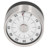 Magnetic Timer Magnet Design Stainless Steel 70db Alert High Accuracy Visual Timer for Kitchen Cooking Management White