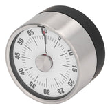 Magnetic Timer Magnet Design Stainless Steel 70db Alert High Accuracy Visual Timer for Kitchen Cooking Management White - Rear View