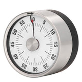 Magnetic Timer Magnet Design Stainless Steel 70db Alert High Accuracy Visual Timer for Kitchen Cooking Management White - Close-Up Angle
