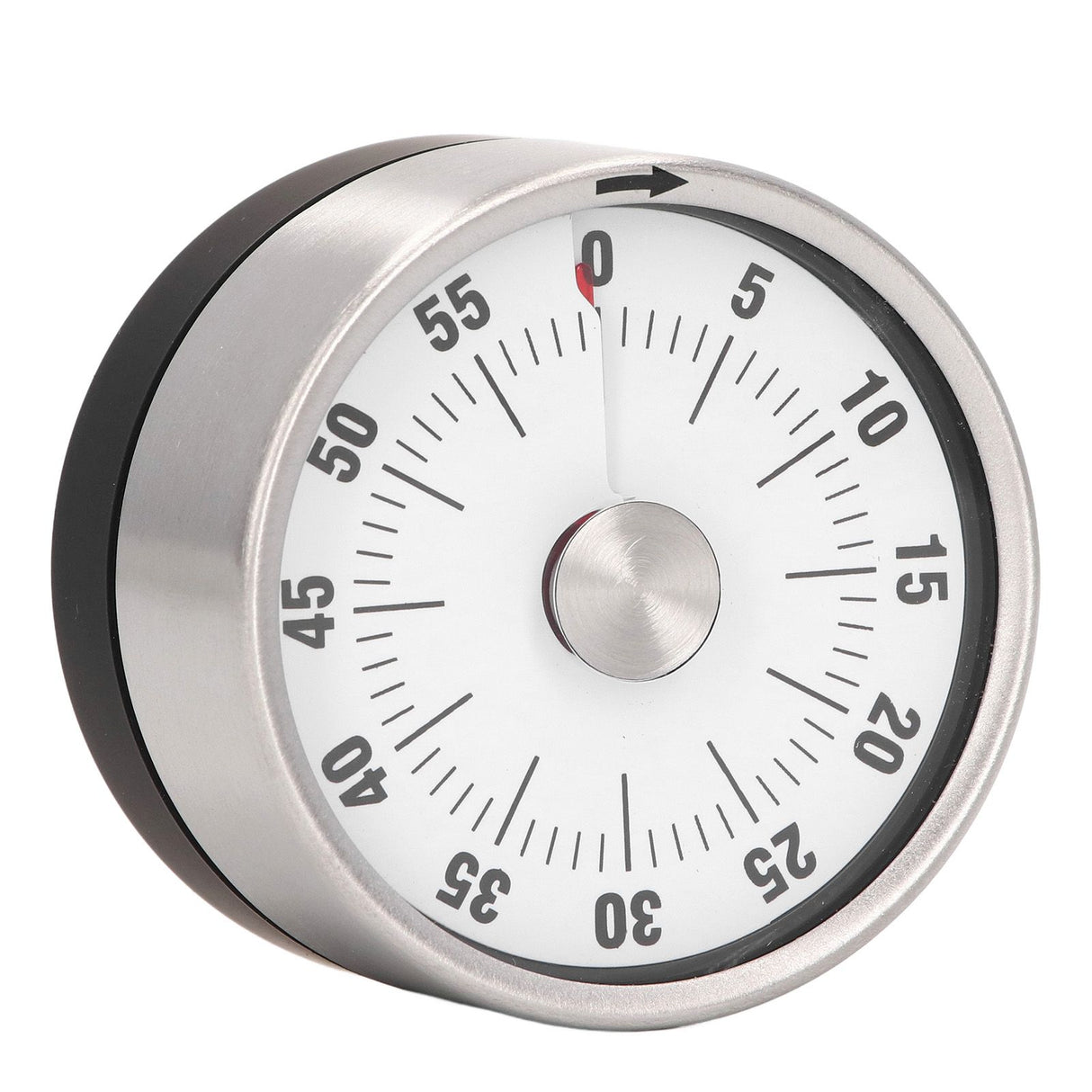 Magnetic Timer Magnet Design Stainless Steel 70db Alert High Accuracy Visual Timer for Kitchen Cooking Management White