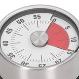 Magnetic Timer Magnet Design Stainless Steel 70db Alert High Accuracy Visual Timer for Kitchen Cooking Management White