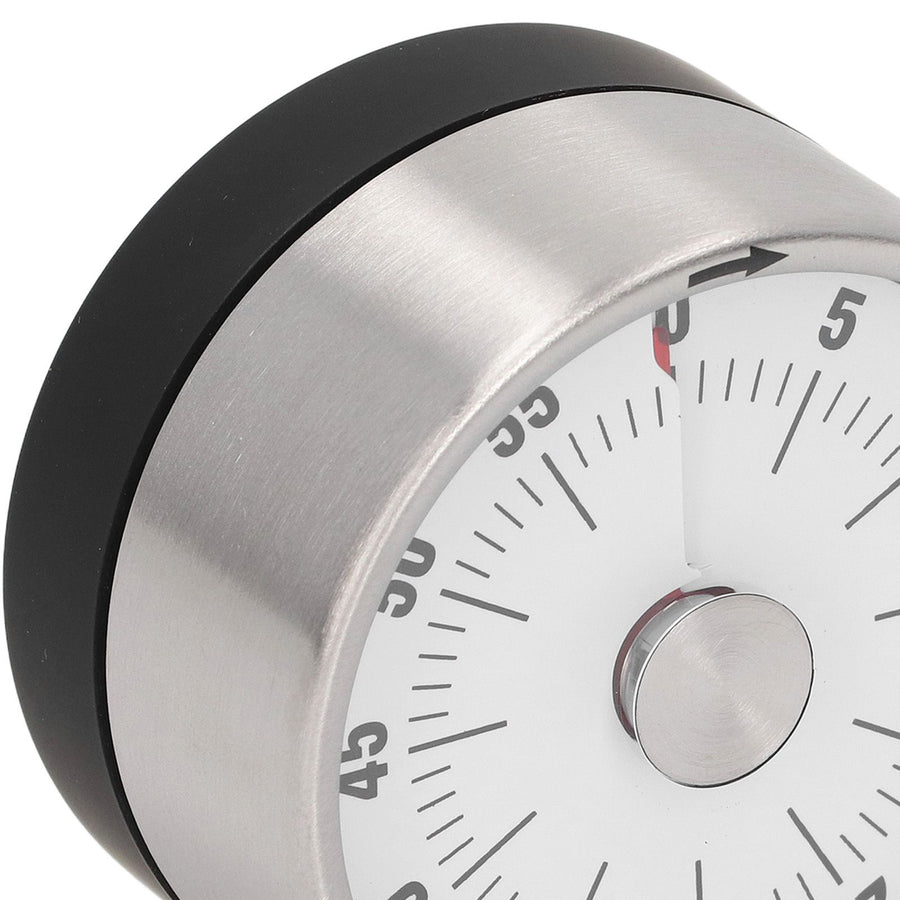 Magnetic Timer Magnet Design Stainless Steel 70db Alert High Accuracy Visual Timer for Kitchen Cooking Management White