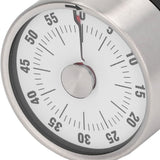 Magnetic Timer Magnet Design Stainless Steel 70db Alert High Accuracy Visual Timer for Kitchen Cooking Management White