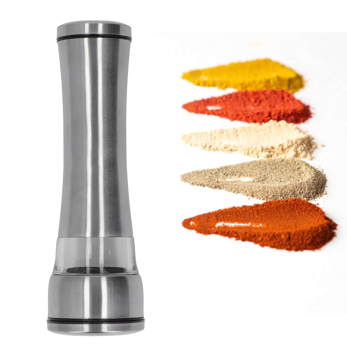 Manual Pepper Mills Stainless Steel Adjustable Pepper Grinder for Kitchen Supplies L