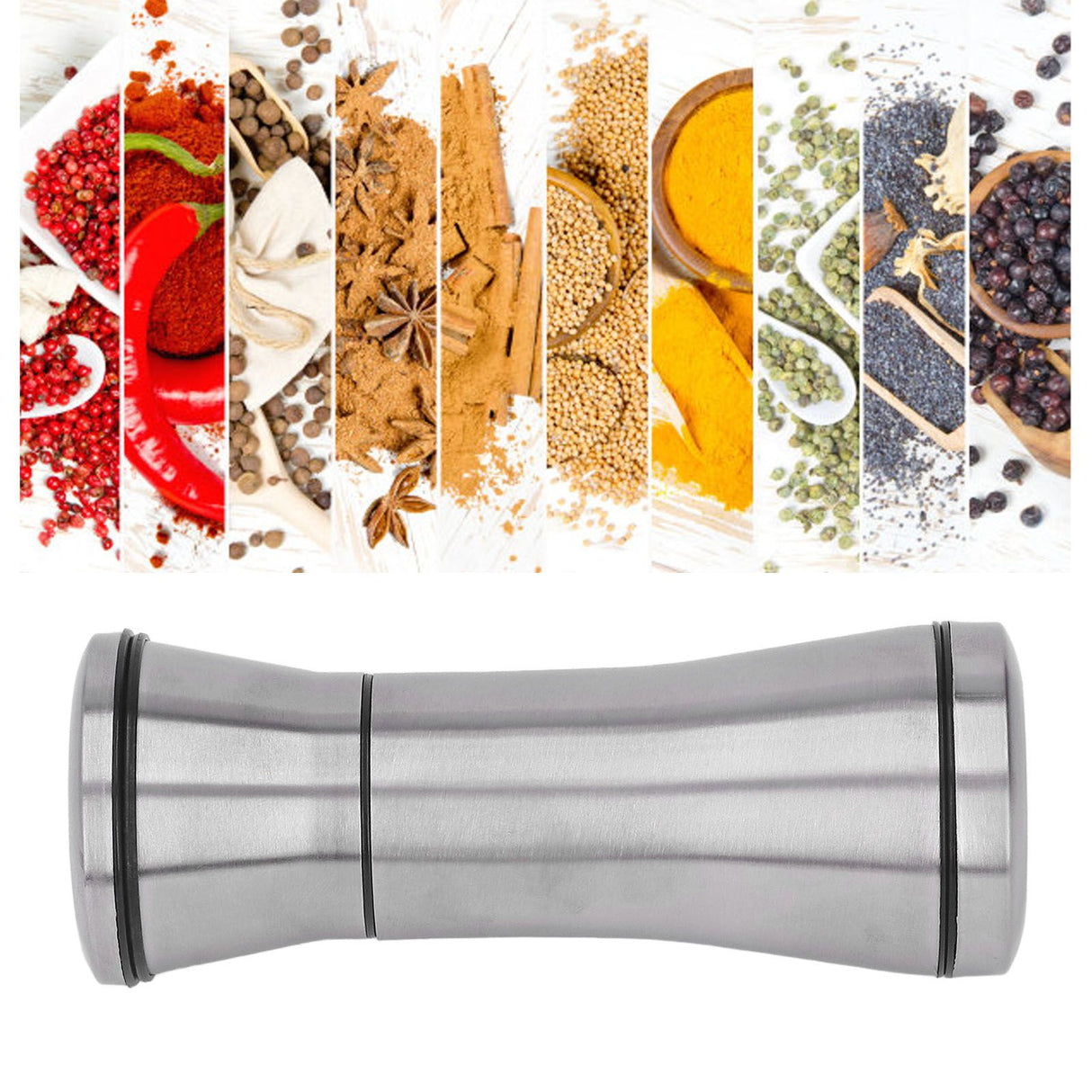 Manual Pepper Mills Stainless Steel Adjustable Pepper Grinder for Kitchen Supplies S