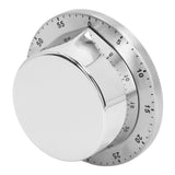 Kitchen Mechanical Timer 304 Stainless Steel Magnetic Suction Chef Cooking Timer Clock White