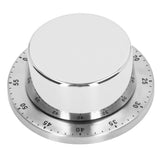 Kitchen Mechanical Timer 304 Stainless Steel Magnetic Suction Chef Cooking Timer Clock White - Low Angle