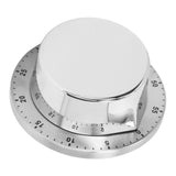 Kitchen Mechanical Timer 304 Stainless Steel Magnetic Suction Chef Cooking Timer Clock White - Extra Image