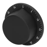 Kitchen Mechanical Timer 304 Stainless Steel Magnetic Suction Chef Cooking Timer Clock Black