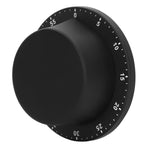 Kitchen Mechanical Timer 304 Stainless Steel Magnetic Suction Chef Cooking Timer Clock Black