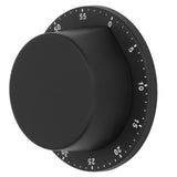 Kitchen Mechanical Timer 304 Stainless Steel Magnetic Suction Chef Cooking Timer Clock Black