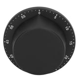 Kitchen Mechanical Timer 304 Stainless Steel Magnetic Suction Chef Cooking Timer Clock Black - Close-Up Angle