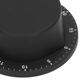 Kitchen Mechanical Timer 304 Stainless Steel Magnetic Suction Chef Cooking Timer Clock Black - Extra Image