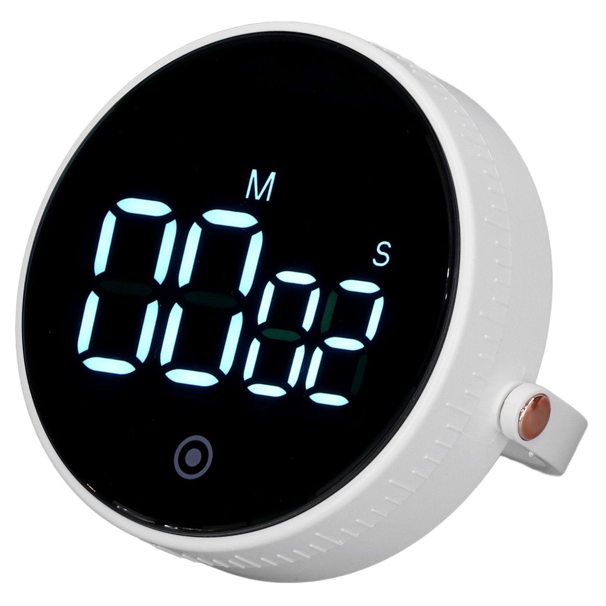Electronic Timer with Stand Digital Display Magnetic Time Manager Timer for Office Kitchen White