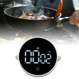 Electronic Timer with Stand Digital Display Magnetic Time Manager Timer for Office Kitchen White