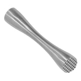 Stainless Steel Cocktail Muddler Food Grade Ergonomic One Piece Forging Drink Muddler for Kitchen Bar Long Handle