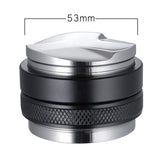 Coffee Leveler Stainless Steel Dual Head Dual Purpose Coffee Distributor for Home Cafe 53mm/2.1in - 45-Degree Angle