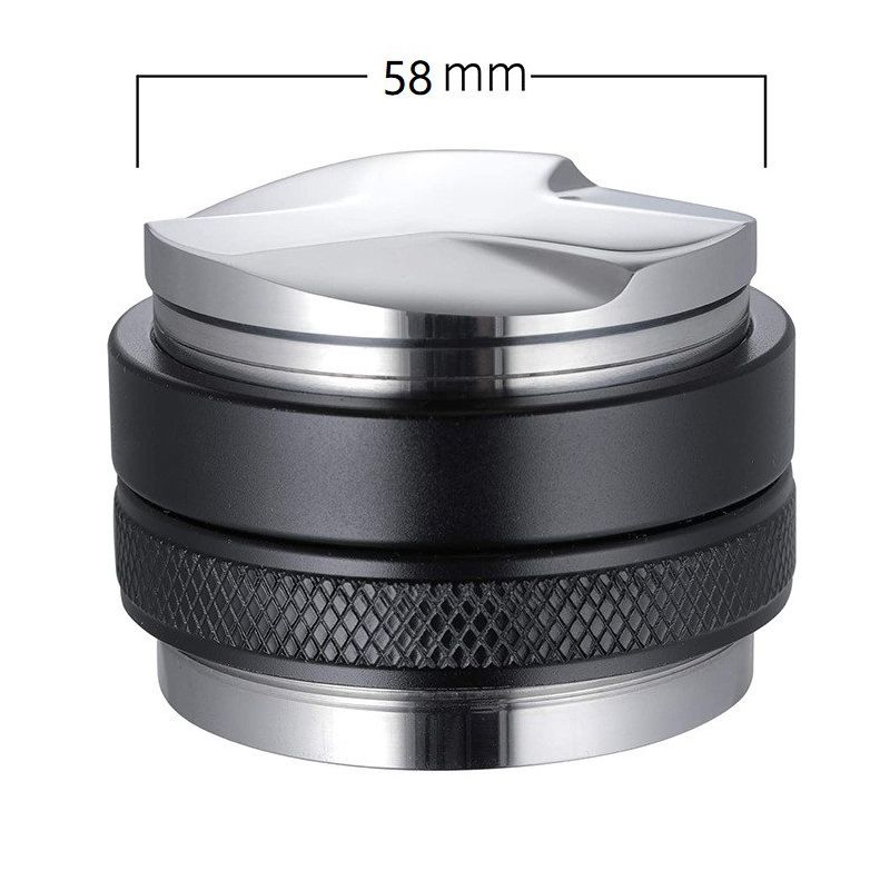 Coffee Leveler Stainless Steel Dual Head Dual Purpose Coffee Distributor for Home Cafe 58mm/2.3in