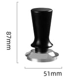 Elastic Coffee Tamper Stainless Steel Constant Pressure Spring Coffee Tamper 2nd Generation Black 51mm/2.0in