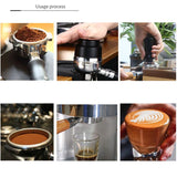 Elastic Coffee Tamper Stainless Steel Constant Pressure Spring Coffee Tamper 2nd Generation Black 51mm/2.0in