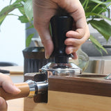 Elastic Coffee Tamper Stainless Steel Constant Pressure Spring Coffee Tamper 2nd Generation Black 51mm/2.0in
