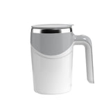 Stirring Cup 380ml 7000RPM Stainless Steel Inner Tank PP Shell Mixing Coffee Mug for Drinking Battery Powered Grey - Top-Down View