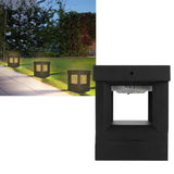 Solar Pillar Lamp Waterproof Die-Casting Aluminum Lawn Light for Garden Courtyard Pathway - Extra Image