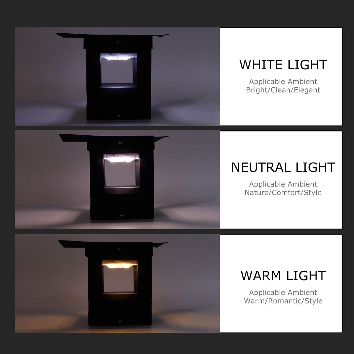Solar Pillar Lamp Waterproof Die-Casting Aluminum Lawn Light for Garden Courtyard Pathway
