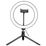 LED Ring Light 10 Levels Dimming Desktop Fill Lamp with 3 Color Temperature for Live Broadcast