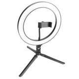 LED Ring Light 10 Levels Dimming Desktop Fill Lamp with 3 Color Temperature for Live Broadcast
