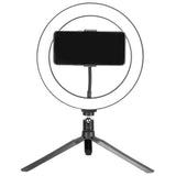 LED Ring Light 10 Levels Dimming Desktop Fill Lamp with 3 Color Temperature for Live Broadcast - Close-Up Angle