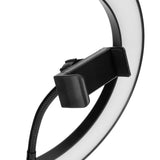 LED Ring Light 10 Levels Dimming Desktop Fill Lamp with 3 Color Temperature for Live Broadcast