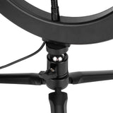 LED Ring Light 10 Levels Dimming Desktop Fill Lamp with 3 Color Temperature for Live Broadcast
