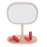 Make-Up Mirror Lamp Portable USB Charging LED Desktop Table Light for Bedroom Dormitory - Close-Up Angle