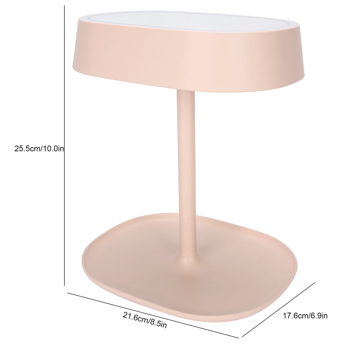 Make-Up Mirror Lamp Portable USB Charging LED Desktop Table Light for Bedroom Dormitory