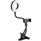 USB Fill Light LED Ring Light 10 Gears Dimming with Clip for Live Photography Reading Embroidery