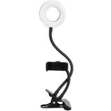 USB Fill Light LED Ring Light 10 Gears Dimming with Clip for Live Photography Reading Embroidery - 45-Degree Angle